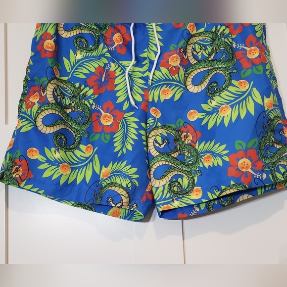 Dragon Ball SIze XXL Swim Trunks Front Pockets & Rear Elastic Waist Hi Rise - Picture 4 of 14